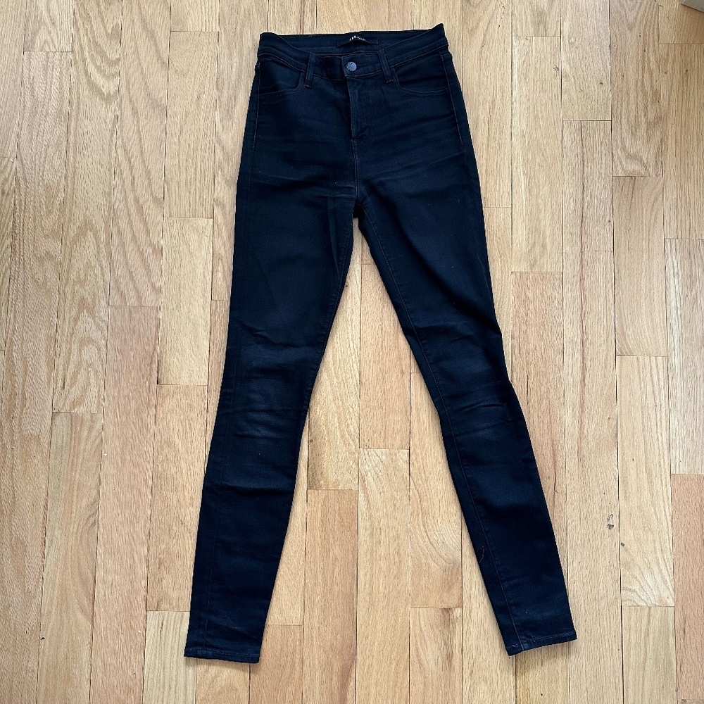 J BRAND MARIA HIGH RISE SKINNY JEANS in Color Vanity